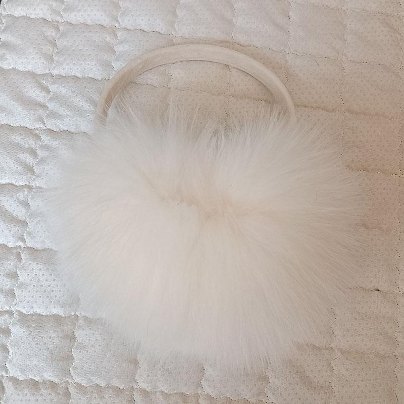 Natural Raccoon Fur Winter Big Earmuffs Women Oversize Korea Fashion Warm Real Fur Earcaps Thick Big Size Ear Cover