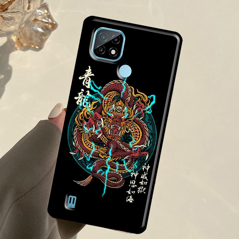 Fashion Chinese Dragon For Realme GT 7 Pro GT 6T 6 5 C67 C61 C55 C53 C51 C21Y C25S C75 10 11 12 13 14 Pro Plus Case