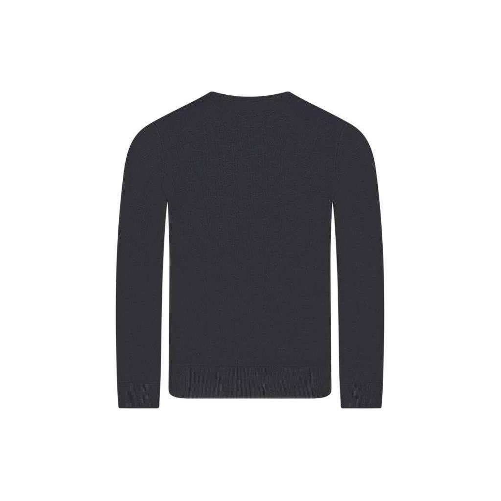 Polo Ralph Lauren Solid Color Crew Neck Long Sleeve Pullover Cotton Sweatshirt With Front Print Design Men sweatshirt Black 710918163-003