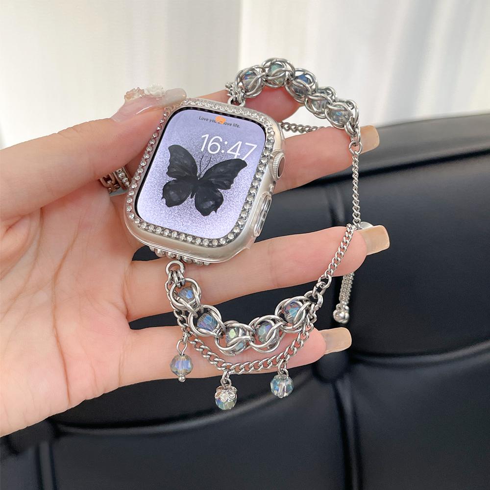 18mm 20mm 22mm Damenarmband für Samsung Galaxy 6 5 4 40mm 44mm 6/4 Classic Active 2 Schmuckband für Huawei GT4 41mm Amazfit GTS4