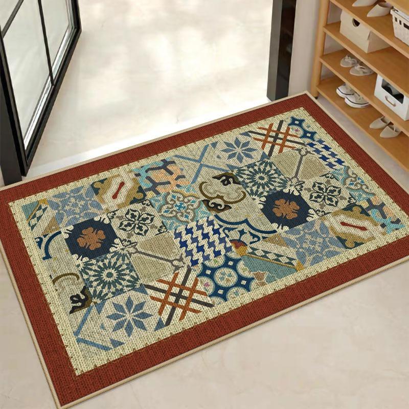 

Europe Style Advanced Feeling Carpet Living Room Sofa Bedroom Study Kitchen Entrance Door Mat Non-slip Modern Home Decor Rug 40x60cm
