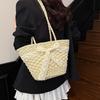 2025 Summer Casual Beach Drawstring Woven Bucket Bag - Vacation-Ready Shoulder Handbag