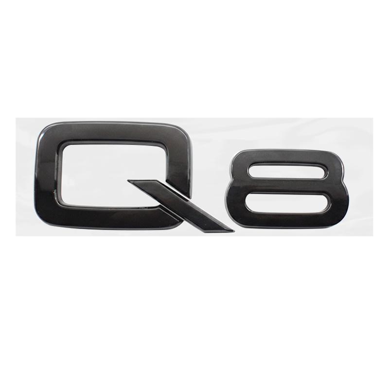 1Pc 3D ABS For Audi A3 A4 A5 A6 A7 Q2 Q3 Q5 Q7 Q8 S3 S4 S5 S6 RS3 RS4 RS5 RS6 Logo Decor Decal Car Body Rear Trunk Badge Sticker