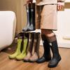 Rain Boots for Men, High-Top Rain Boots for Outer Wear, Long-Tube Waterproof and Non-Slip Couple Style Outdoor Fishing Boots