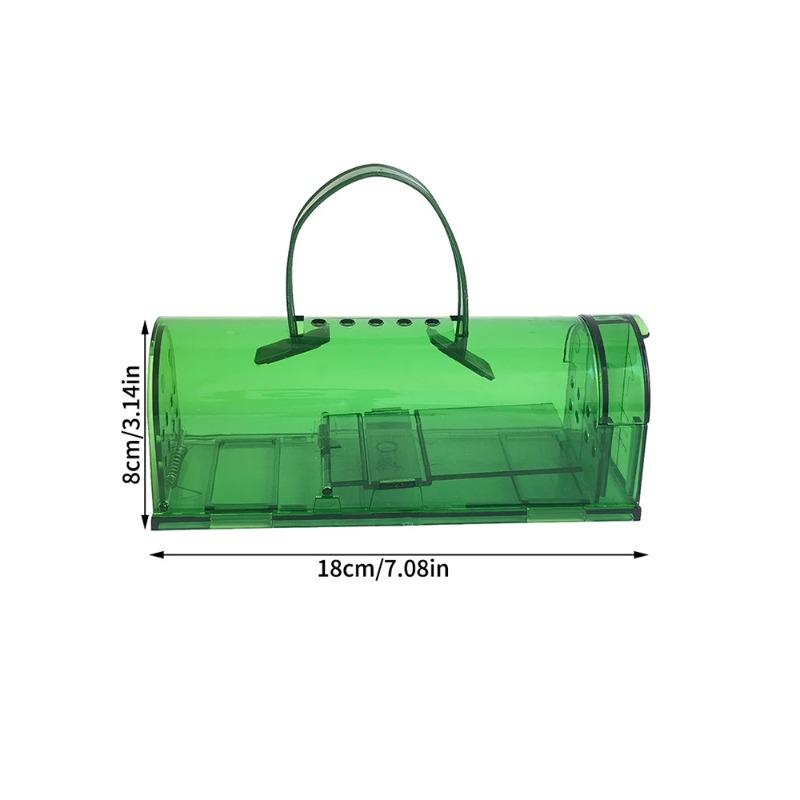 2PCS Plastic Mousetrap Bedroom Kitchen Warehouse Mousetrap With Handle Easily Catch Rats High Sensitive Pedal Trap