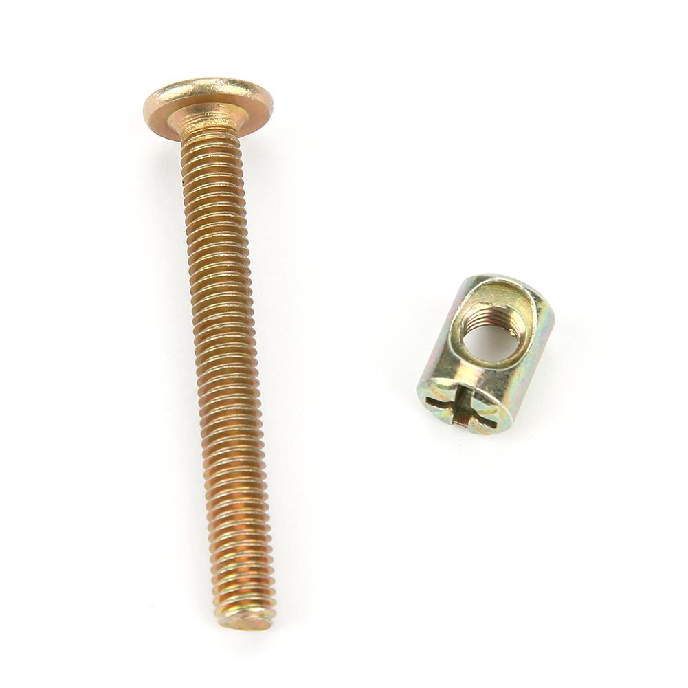 10PCS M6 Carbon Steel 50mm Furniture S, Resistant, Stable Attachment for Woodwork. Great Replacement for Industrial and Construction Fasteners. J