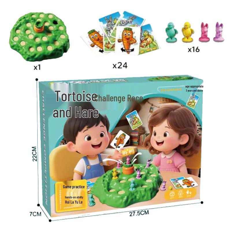 Turtle and Rabbit Logic Game: Parent-Child Interactive Board Game Gift