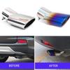 FOR HONDA CR-V CRV 2017- 2018   Car Auto Muffler Stainless Steel Trim Tail Tube Exhaust Pipe Tip Replacement Parts