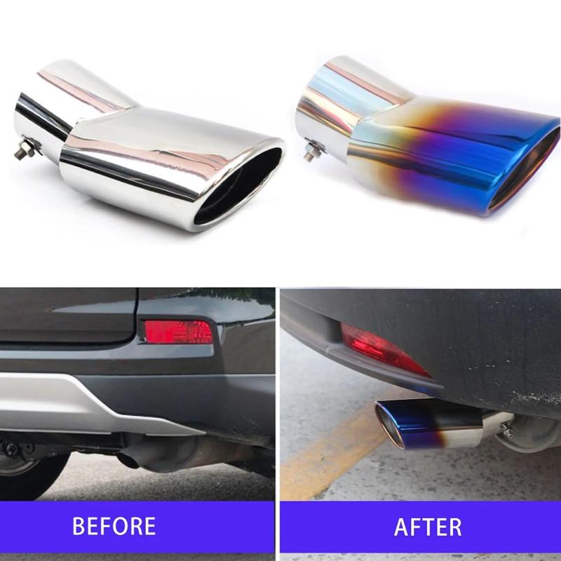 FOR HONDA CR-V CRV 2017- 2018   Car Auto Muffler Stainless Steel Trim Tail Tube Exhaust Pipe Tip Replacement Parts
