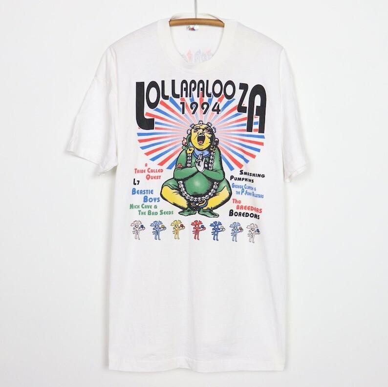 Винтажная футболка Lollapalooza Tour 1994 года, 2 стороны, все размеры S-5XL, унисекс XXXL