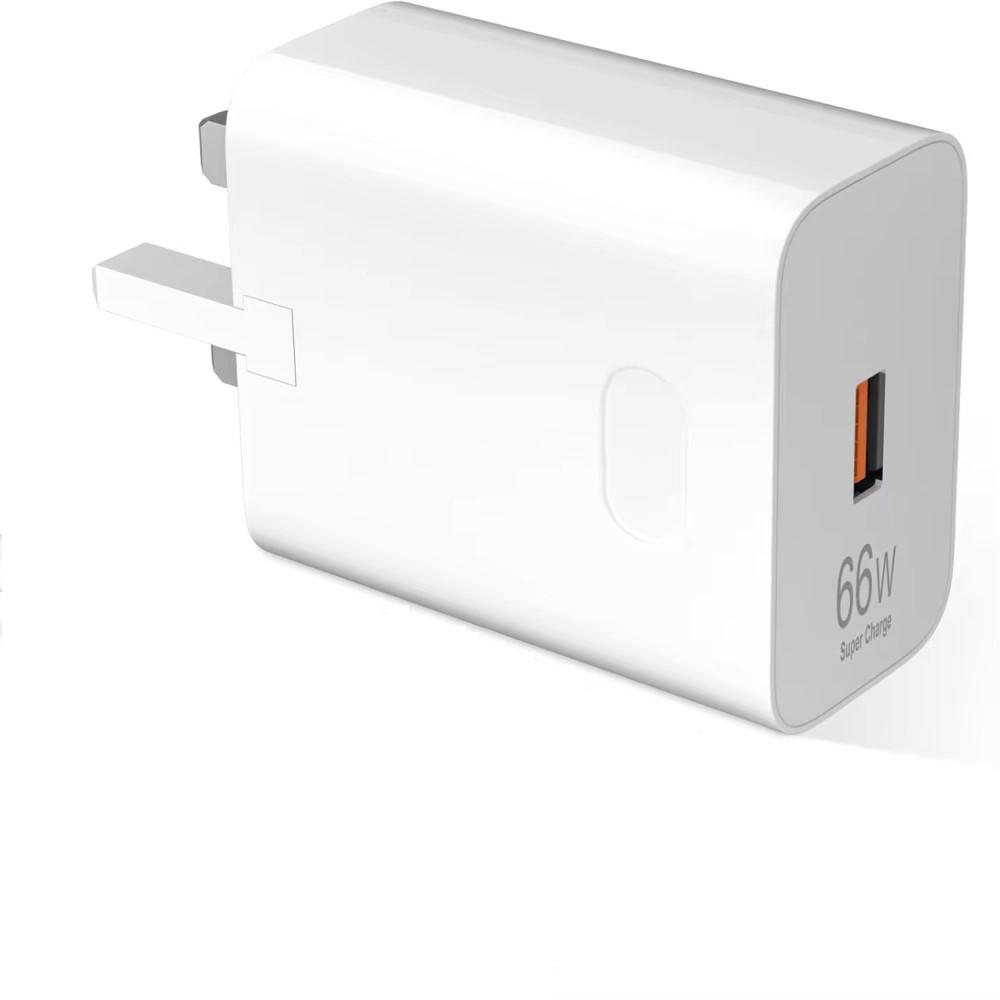 UK Standard 66W Fast Charger for Huawei Mate50/50 Pro
