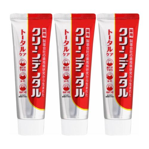 

Clean Dental Total Care 50g (3 count) Medicated Toothpaste, Portable [Prevents Periodontal Disease, Bad Breath, and Cavities]