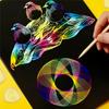 27 Pcs Tin Draw Drawing Art Original Spirograph Design Set Craft Create Kids Toy