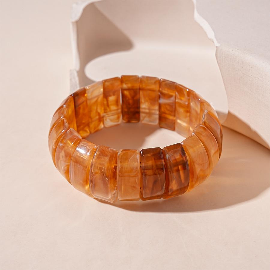 

DIEZI Преувеличенные Ретро Смола Эластичная Веревка Браслеты Мода Хип-Хоп Круглые Геометрические Акриловые Браслеты Женские Мужские Ювелирные Изделия