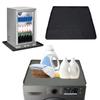 Fridge Silicone Mat Professional Scratch Resistance Leakage Proof Under Washing Machine Mat for Washing Machine Dryer Refrigerator
