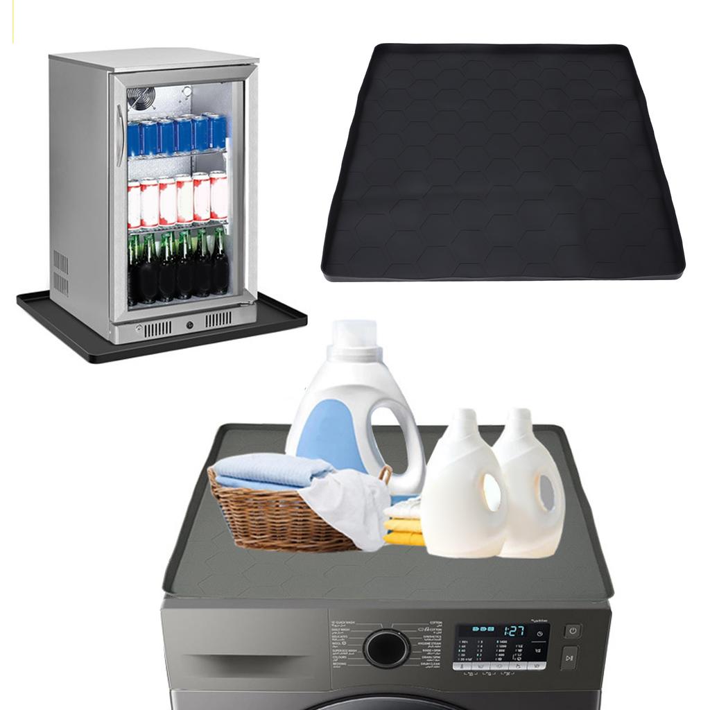 Fridge Silicone Mat Professional Scratch Resistance Leakage Proof Under Washing Machine Mat for Washing Machine Dryer Refrigerator