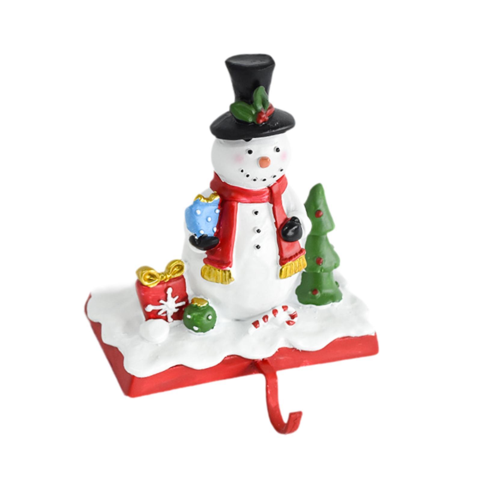 

Рождественский держатель для чулок, рождественский декор, напольный крючок для чулок, сезонная подставка для камина, вешалка для чулок из смолы