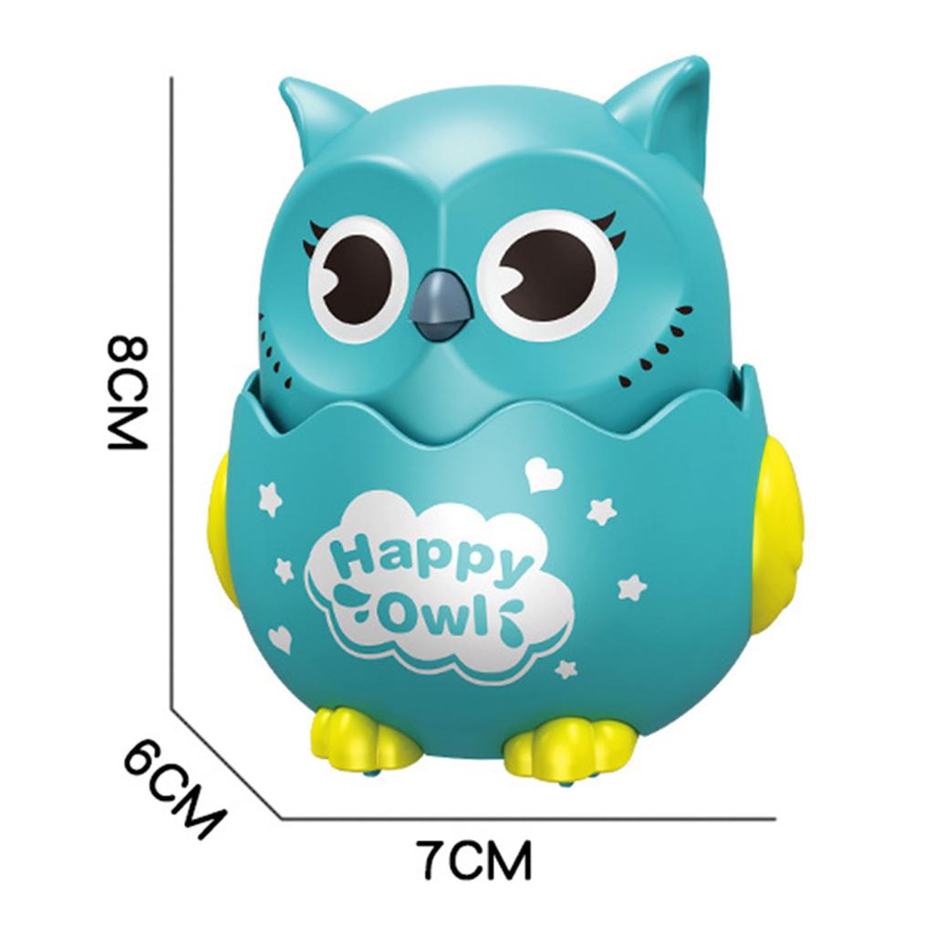 Press and Go Cartoon Owl Toy for Kids Inertia Glide Car with Interactive Educational Fun for Toddlers Boys Girls