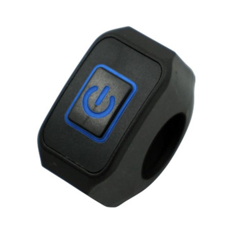 

For ATVs Electronic Bike Scooters Motorcycle Headlight Push Button ON/OFF 12V Handlebar Switch 1 синий