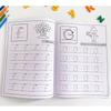 Caderno de Atividades Reutilizável de Escrita e Colorir para Pré-Escolares com Rastreamento de Alfabetos e Desenvolvimento da Coordenação Motora Fina