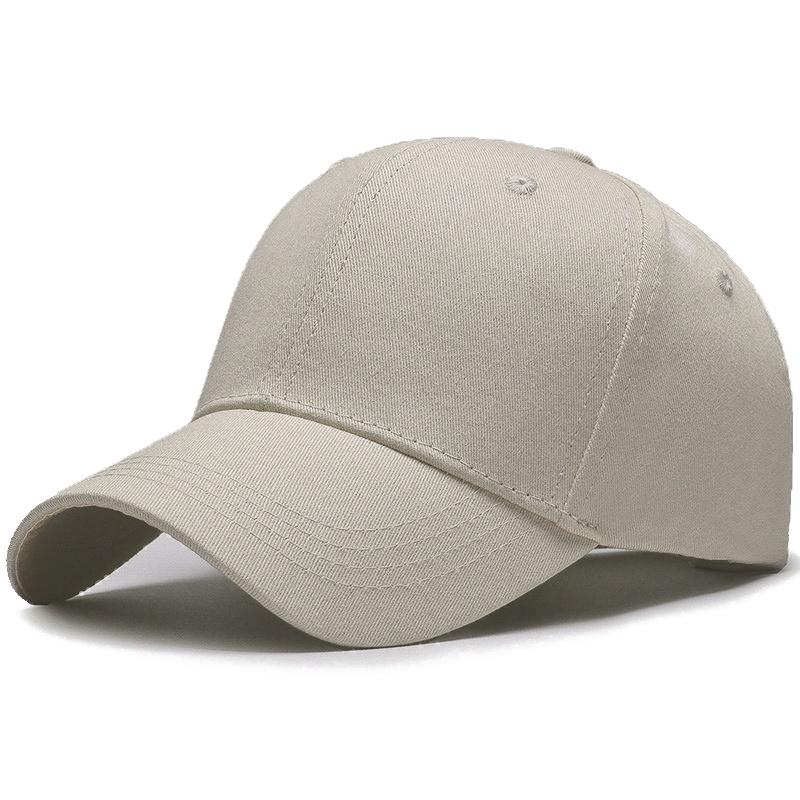 Classic Unisex Plain Baseball Cap with Adjustable Metal Buckle Closure, 100% Cotton and Multiple Colors Available