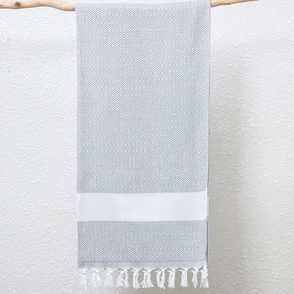 Geometry Pattern Beach Towel With Fast Dry Cotton Blend For Home And Travel Use