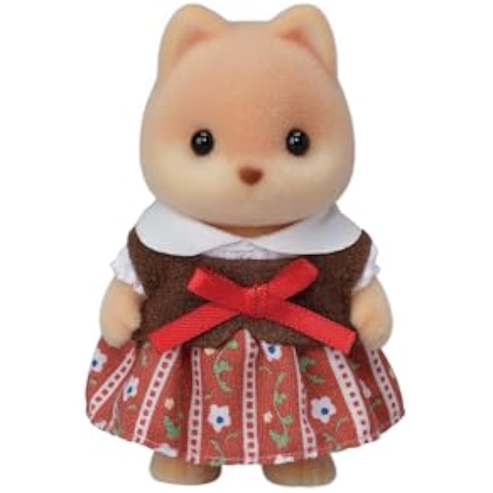 Sylvanian Families Doll [Caramel Dog Family] FS-35 ST Mark Certified Toy Doll House for Ages 3 An...