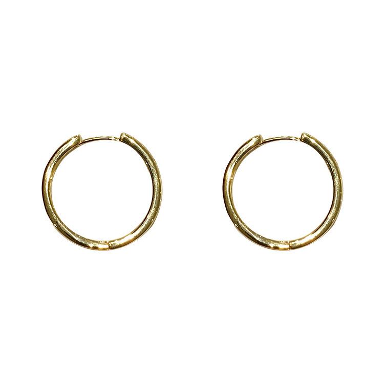 New Fashion Classics Simple Round Hoop Earrings For Women Circle Girls Shiny Delicate Party Womens Jewelry New Arrival