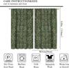 Bohemia Art Blackout Window Curtains   William Morris Original Design Green Garden Vintage Curtains   for Living Room Bedroom 21(W