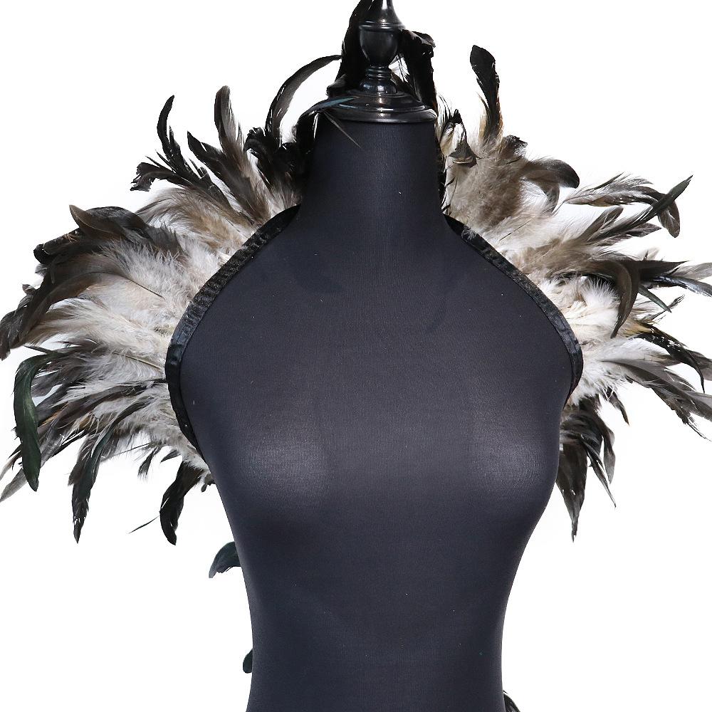 25-30Cm Black Purple Swimming Cloth Edge Clothing Accessories Pendant Handicrafts Diy Material Pheasant Hair Cloth Belt