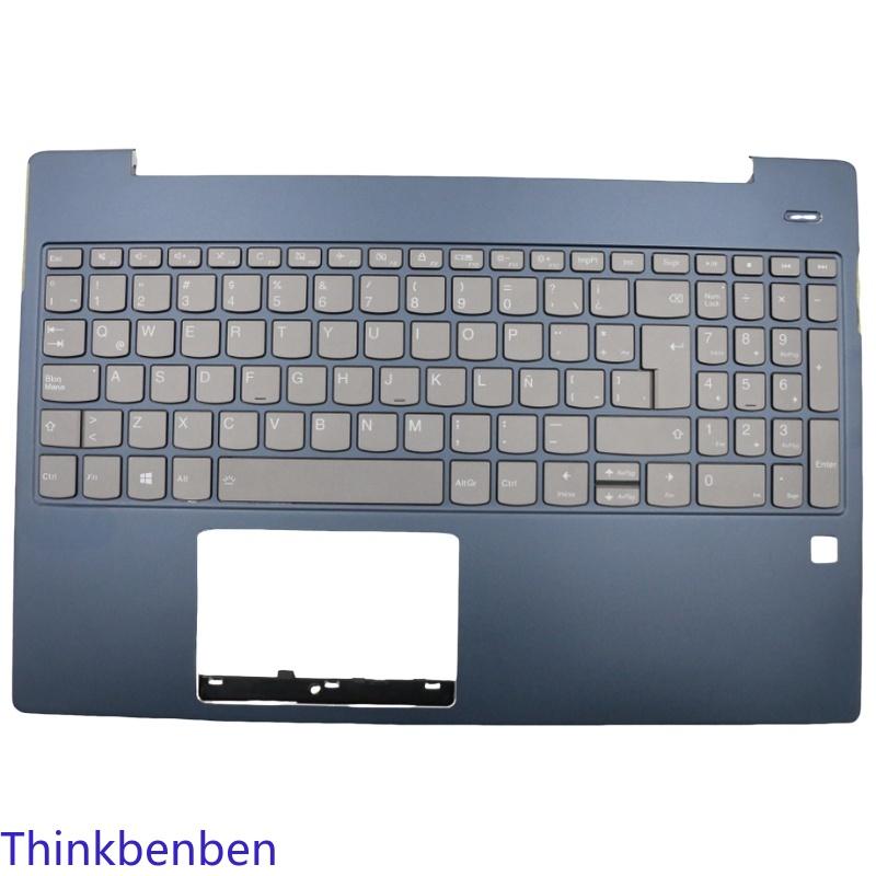 LAS Latin Spanish Blue Keyboard Upper Case Palmrest Shell Cover For Lenovo Ideapad S540 15 15IWL 15IML 5CB0U42616 With BL FPR Hole