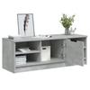 TV Cabinet Concrete Grey 102 x 35.5 x 36.5 cm Particleboard