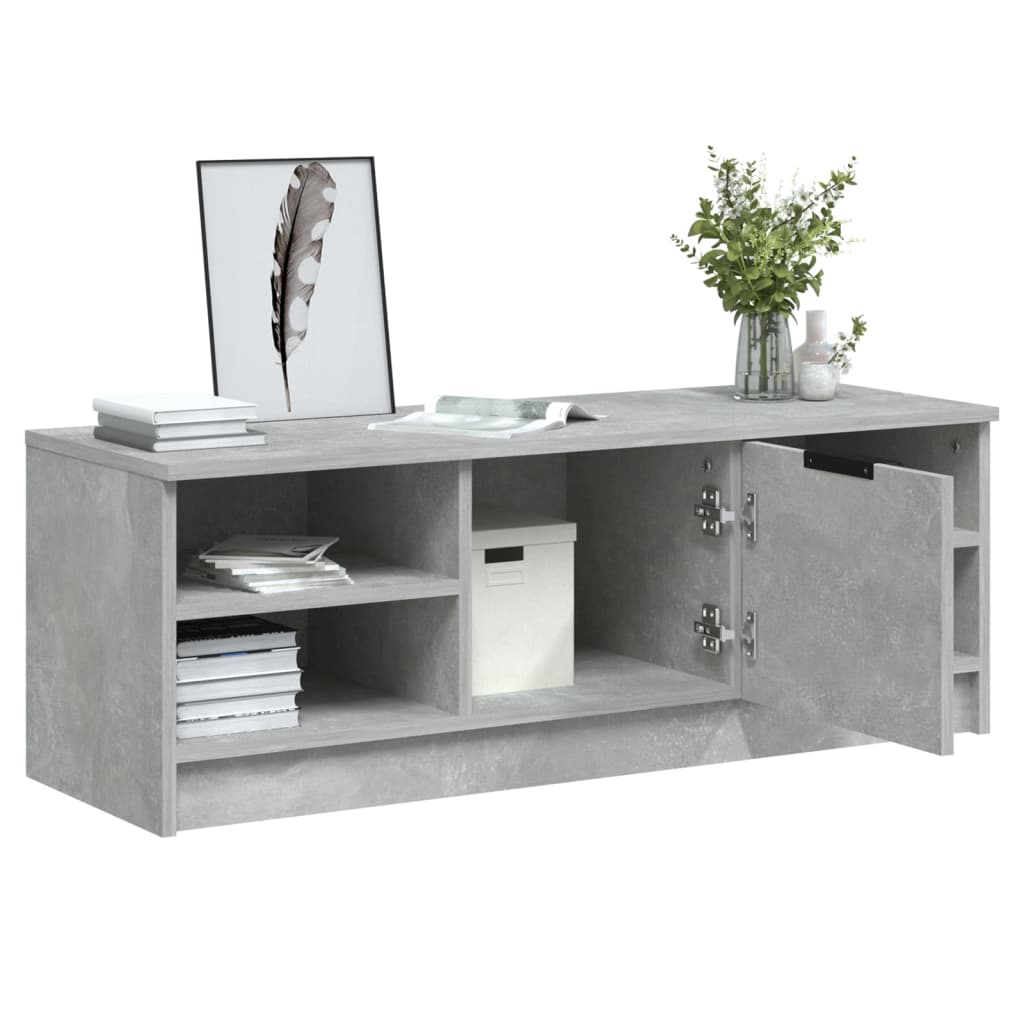 TV Cabinet Concrete Grey 102 x 35.5 x 36.5 cm Particleboard