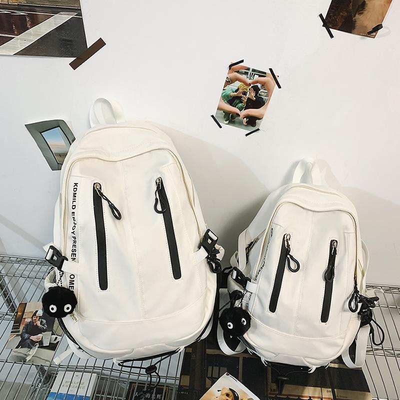 Herren Einfarbig Rucksack Mittelschüler Schultasche Damen Reise Rucksack