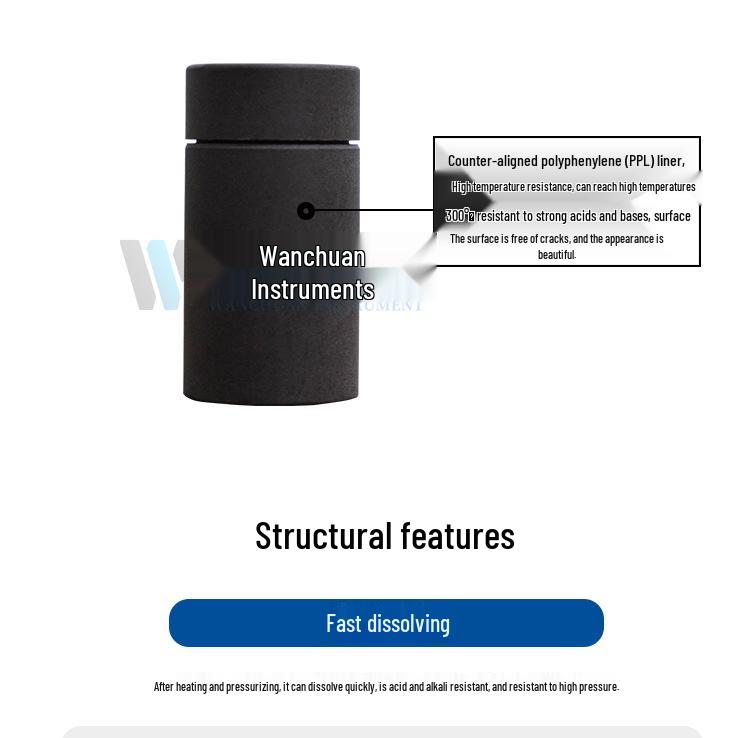 Hydrothermal Synthesis Autoclave with PTFE/PPL Liner - High-Temperature Digestion Vessel