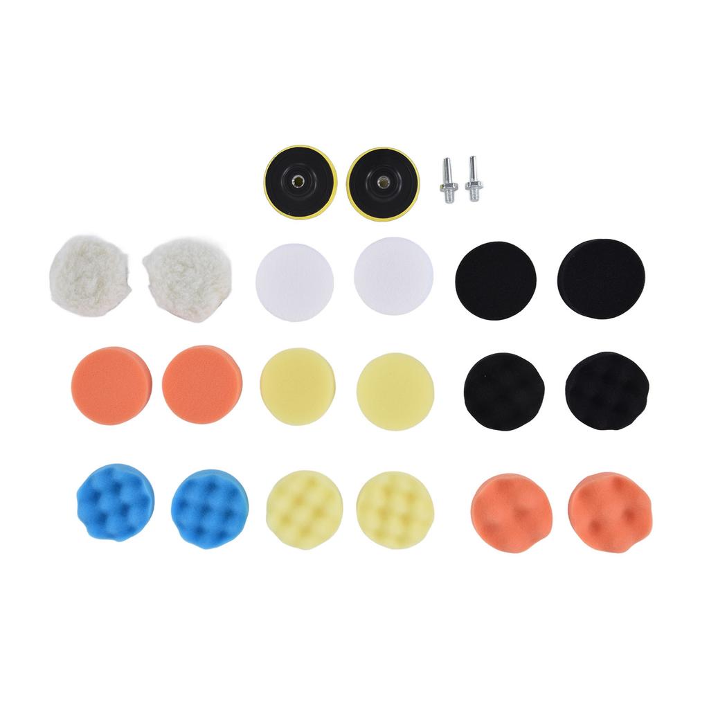 22Pcs Buffing Pads ABS Sponge Car Polishing Pad Kit for Waxing Sanding Sealing Glaze 3in