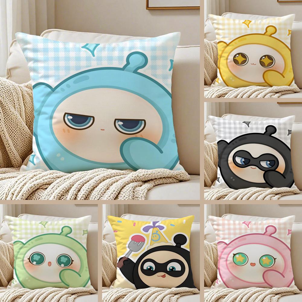 Joyful Casual EEggy Partys Game Cushion Cover Pillowcase Antidustmite living Room Sofa Decor Cushion Room