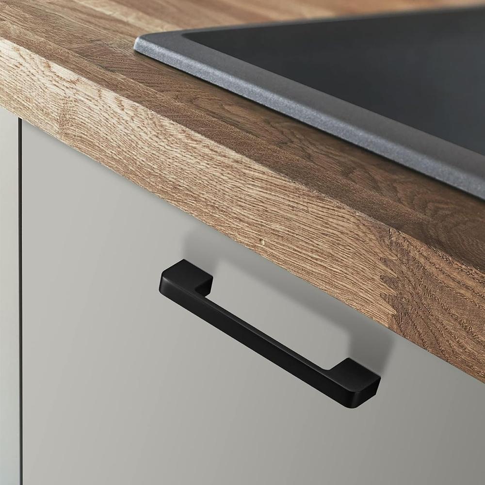 1Pcs Modern Black Aluminum Kitchen Cabinet Dresser Knobs Furniture Handles Pulls Cupboard Drawer Wardrobe Door Knobs