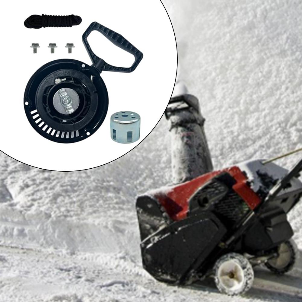 Replacement pull starter for snow blowers RM2610 247 299340 and 524SWE models includes screws rope and pull tray components