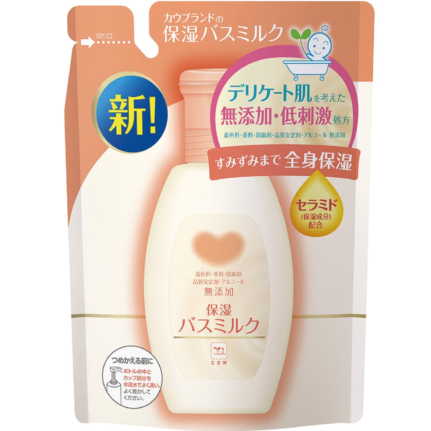 

Наполнитель для ванны Cow Brand Bath Milk, 480 мл, соли для ванн 150 мм x 60 мм x 200 мм x 8 шт. [Оптовая закупка] Без добавок