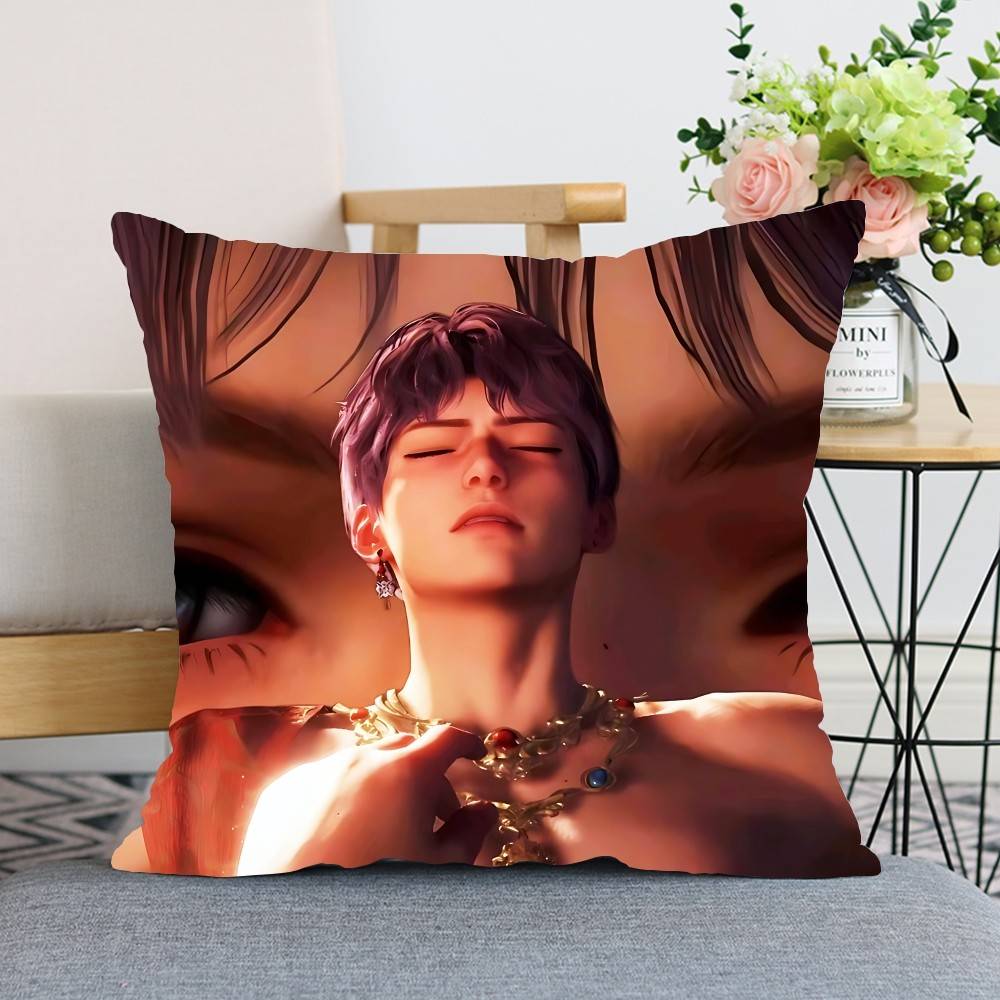 

Cute Rrafayel Llove And Deepspace Throw Pillow Covers Pattern Cushion Cover Suitable For Sofa Bedroom Car Pillow Cover 40X40cm
