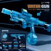 New Rechargeable Electric Water Gun for Kids Flashing Lights Fast Shooting Long Range Perfect for Summer Outdoor Water Play