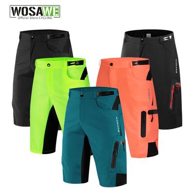 Wosawe Mountainbike Shorts Herren Sommer Radhose Atmungsaktive Outdoor Sport MTB Kurze Hose Lässige Laufshorts