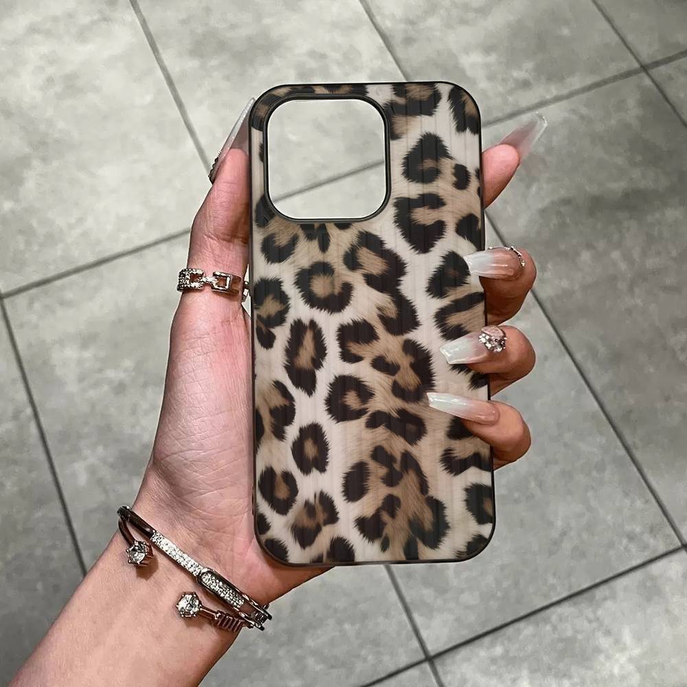 Leopard Cheetah Print For Iphone 17 16 15 14 Plus 13 12 11 Pro Max Pro Luxury Stripe Phone Cases