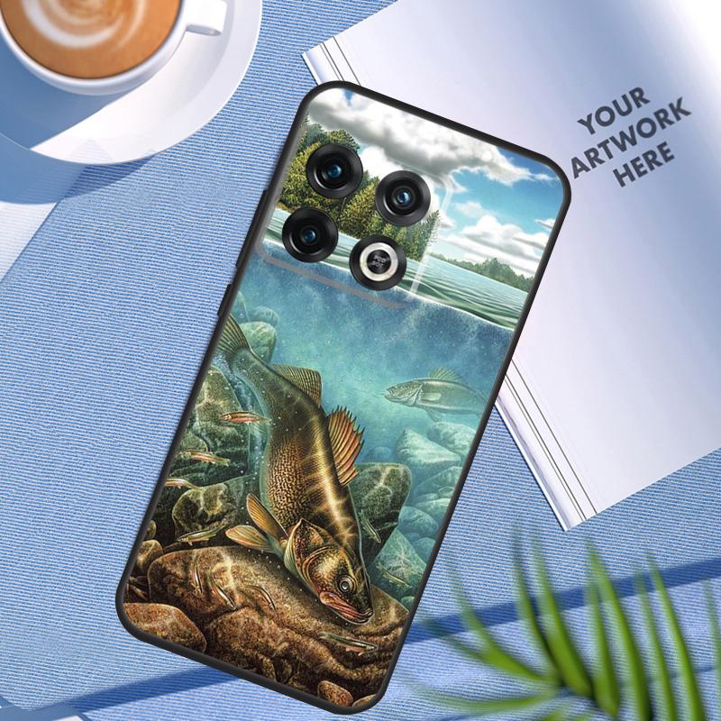 Fishing Gear Fish Case For OnePlus 12 11 12R 10 9 Pro 10R 9R 8T 10T Nord 2 2T CE 3 Lite CE4 N10 N20 N30 Cover