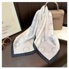 Women S Korean Style Geometric Square Scarf For Spring Summer Neck Decoration