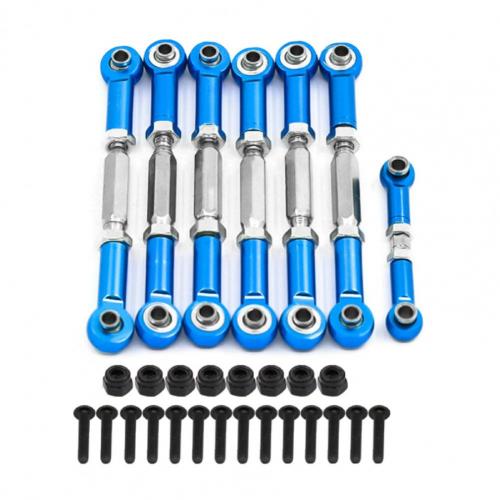 

7Pcs/Set Servo Linkage Anti-corrosion Heavy Duty Aluminum Alloy Wear Resistant Turnbuckle Steering Rod Camber Link Automobiles