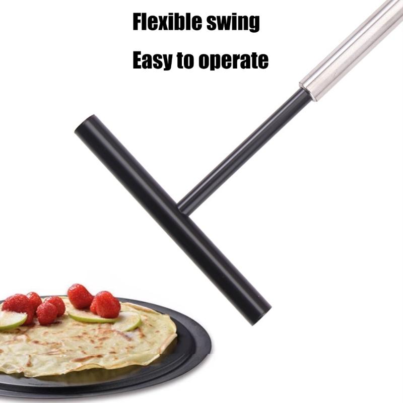 Multifunctional Stainless Steel Cooking Tool Nonstick Batter Scraper Crepes Spatula Suitable for Pancakes and Eggs