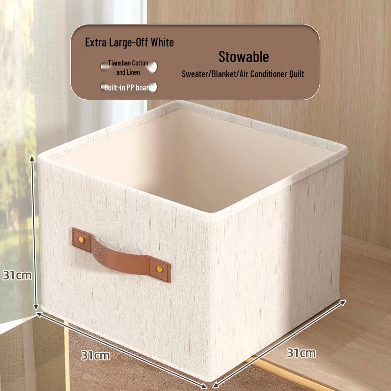 Tianshan Cotton & Linen Sock Box: Foldable, Washable Drawer-Style Wardrobe Organizer