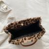 Versatile Soft Shopper Tote Cow Print Large Capacity Handbag New Plush Tote Bag  Travel